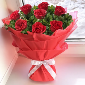 Red Roses Flower Bouquet  